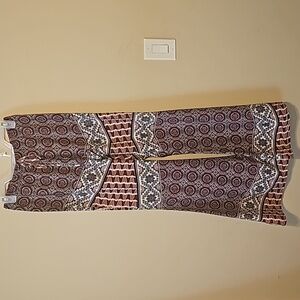 Band of Gypsies Colorful Flared Boho Pant Size S‎